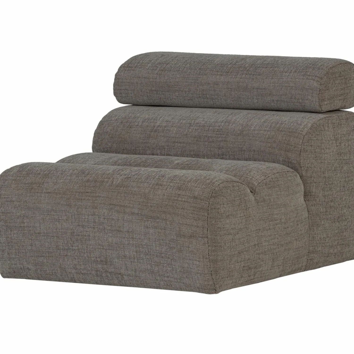 New WOOOD Novi 1-zits element grijs melange Grijs/bruin