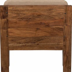 WOOOD Opulent fauteuil bouclé/hout naturel