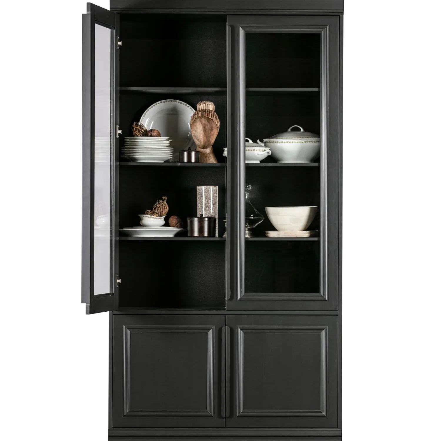 Best WOOOD Organize vitrinekast 44 cm grenen matzwart