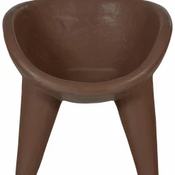 Clearance WOOOD Orio tuin loungestoel vezelversterkte polymeer rood/bruin