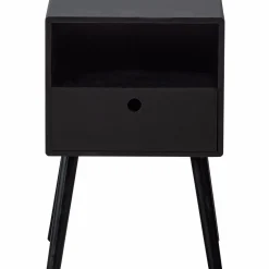 WOOOD Ozzy nachtkastje hout Zwart