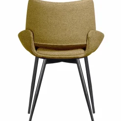 New WOOOD Parade eetkamerstoel melange stof Mosterd