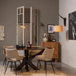 Online WOOOD Parade eetkamerstoel melange stof Zand