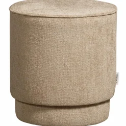 WOOOD Pearl poef Naturel melange