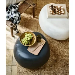 Hot WOOOD Pebble bijzettafel betonlook 35xø50 Antraciet