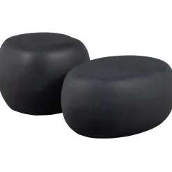 Hot WOOOD Pebble bijzettafel betonlook 35xø50 Antraciet