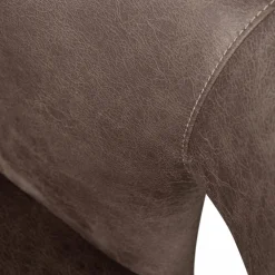 Outlet WOOOD Permit eetkamerstoel leerlook Zwart/grijs