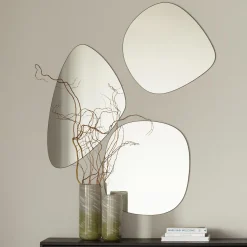 New WOOOD Philou spiegel 60x55 cm Zwart