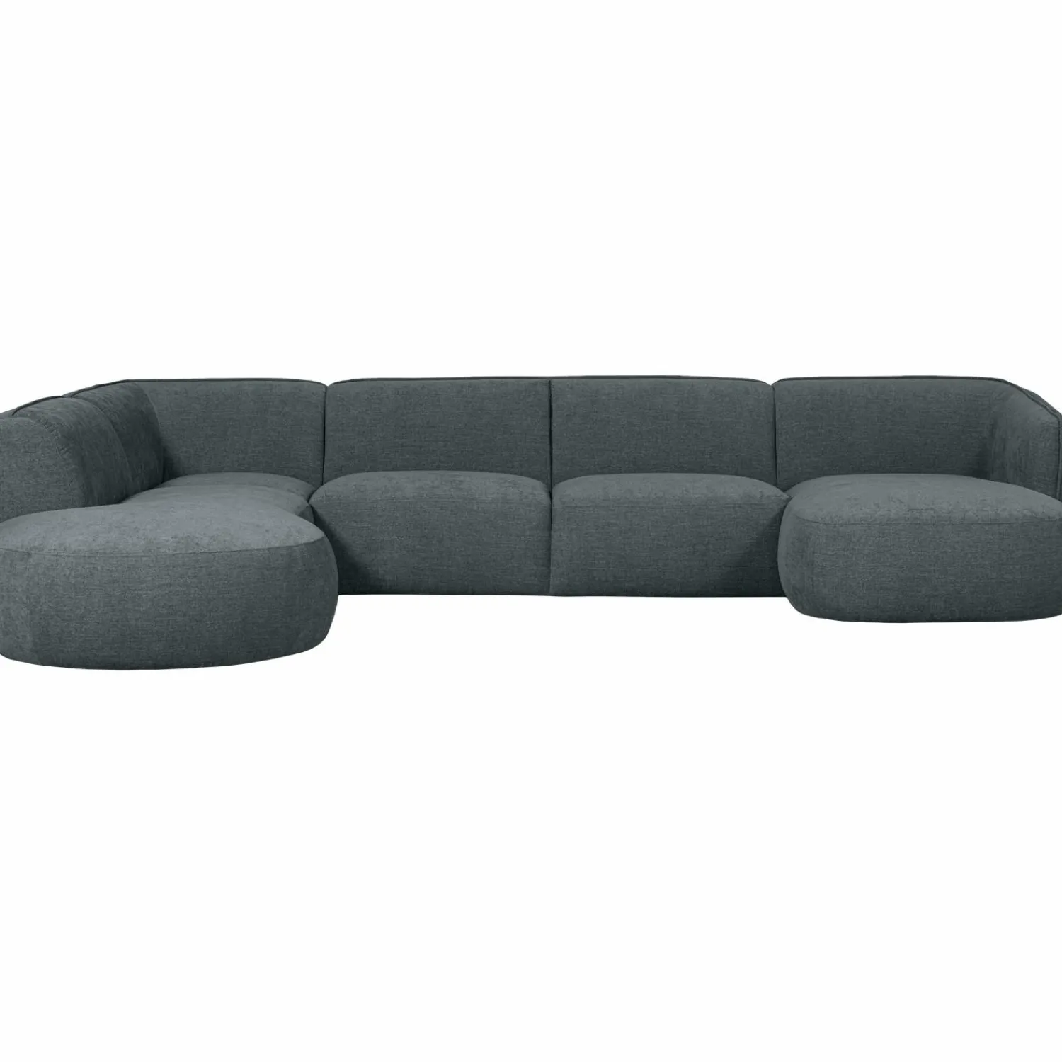 Hot WOOOD Polly bank U-vorm links Blauw/groen