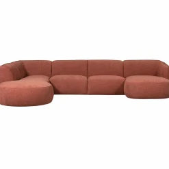 Clearance WOOOD Polly bank U-vorm links Roze