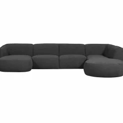 WOOOD Polly bank U-vorm rechts Grijs