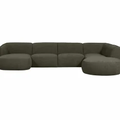 Discount WOOOD Polly bank U-vorm rechts Warm groen