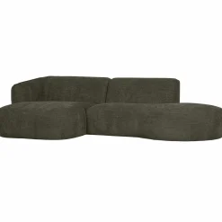 WOOOD Polly chaise longue links warm Groen