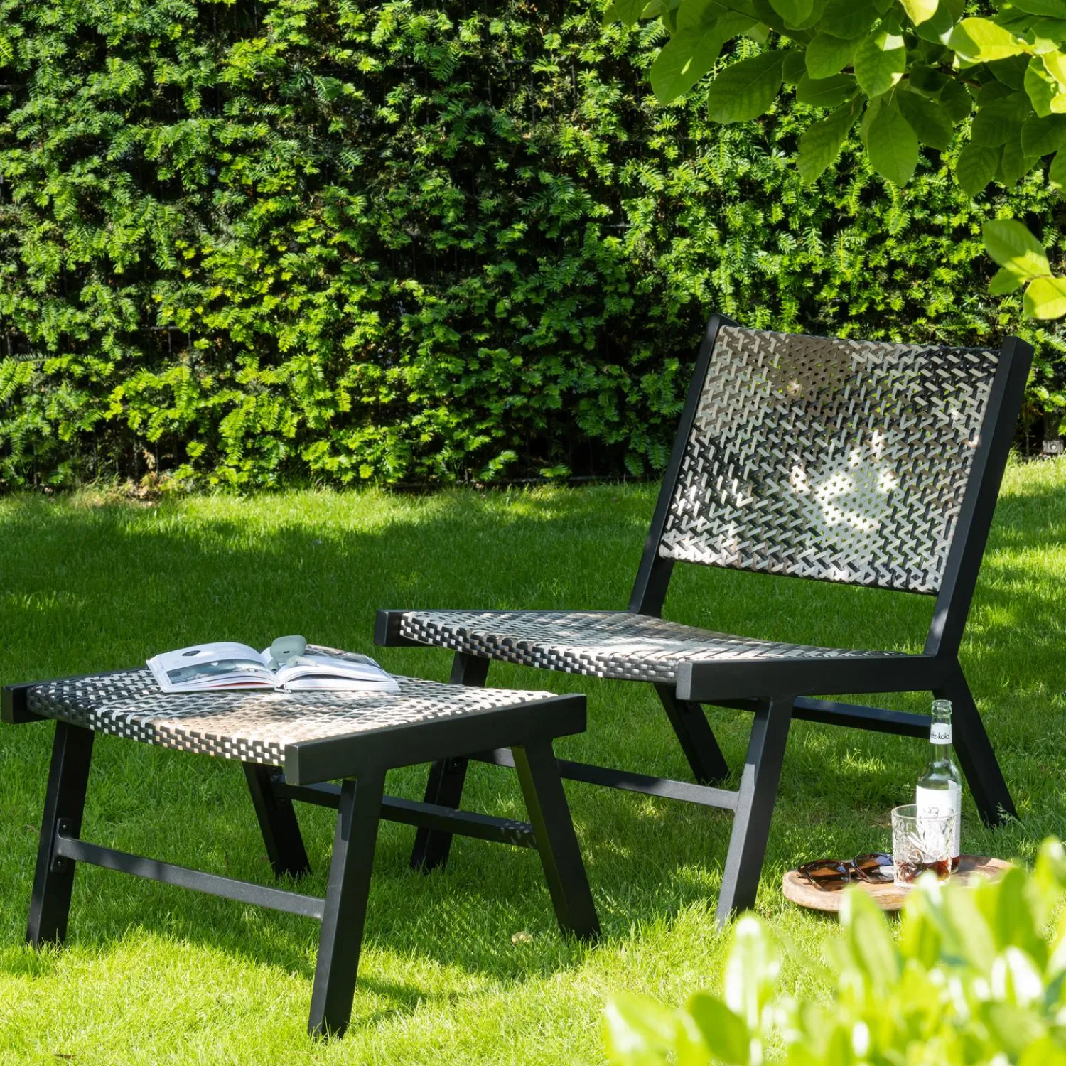 Outlet WOOOD Pom tuinhocker aluminium veelkleurig