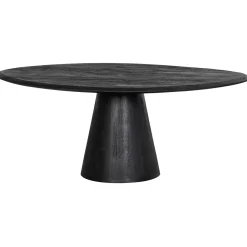 WOOOD Posture salontafel mango hout zwart ø120 cm