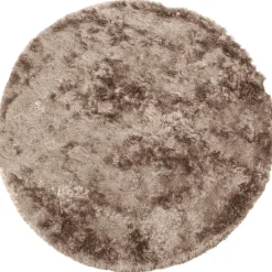 Hot WOOOD Praline vloerkleed nougat ø200 cm