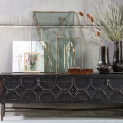 Hot WOOOD Pressed fotolijst met droogbloemen 70x50 cm