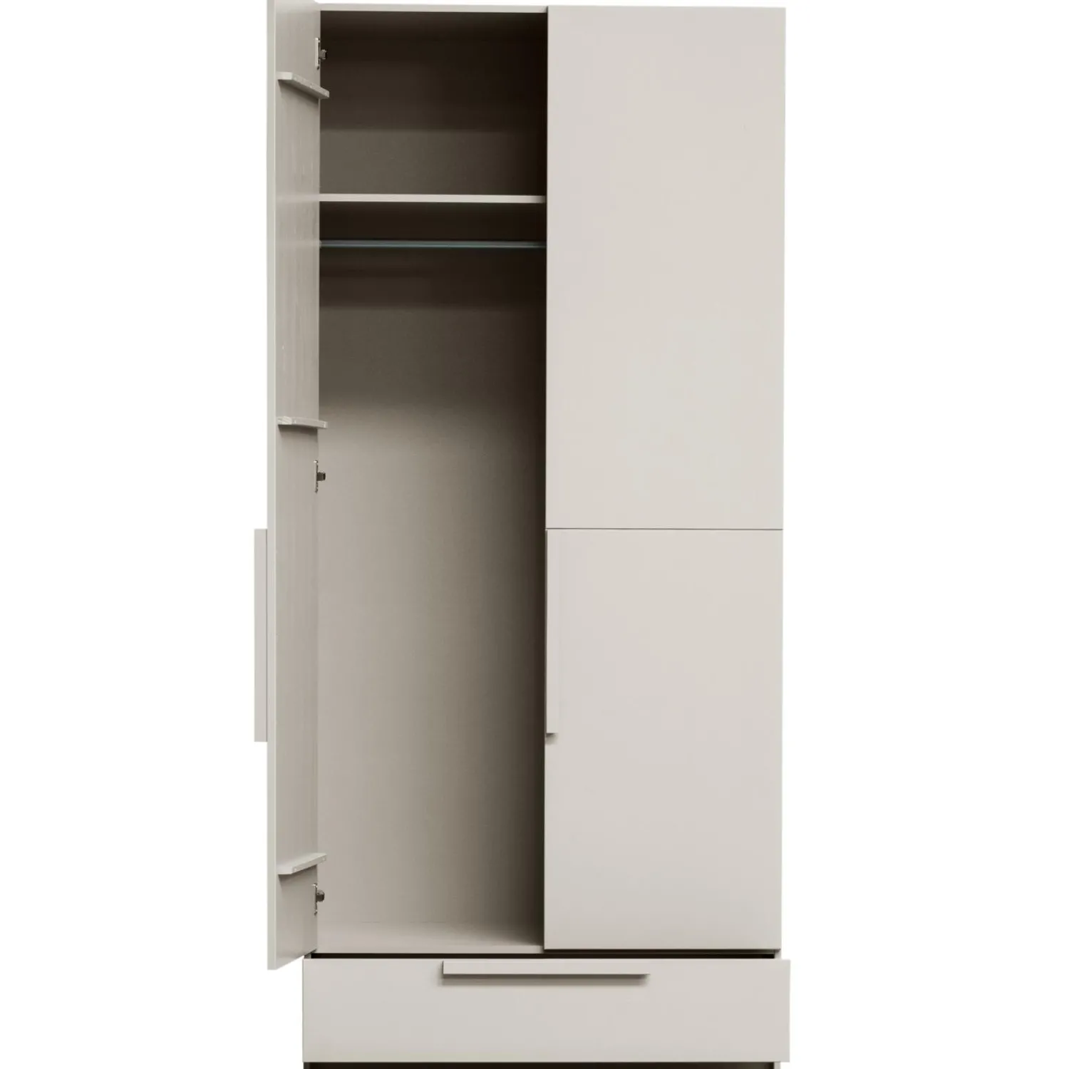 Discount WOOOD Pure 2-deurs hangkast - splitdeur grenen dust