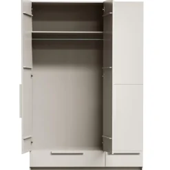 WOOOD Pure 3-deurs hang/legkast - splitdeur grenen dust