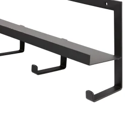 WOOOD Quinn kapstok 5 haken metaal zwart