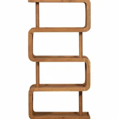 New WOOOD Rattle open kast hout naturel