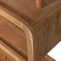 New WOOOD Rattle open kast hout naturel