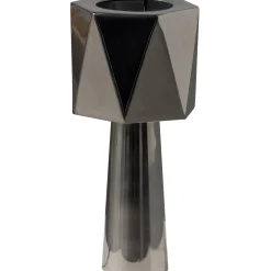 Best WOOOD Rea tafellamp metaal chrome