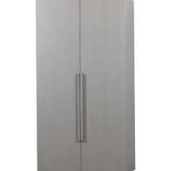 Clearance WOOOD Rens 2-deurs hang/legkast greep lang noten/pebble grey