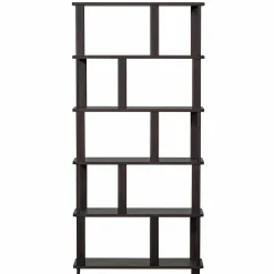 WOOOD Riss boekenkast eikenhout mystic brown 186x90 cm