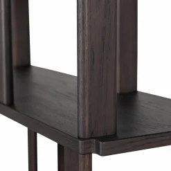 WOOOD Riss boekenkast eikenhout mystic brown 186x90 cm