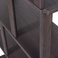 WOOOD Riss boekenkast eikenhout mystic brown 186x90 cm