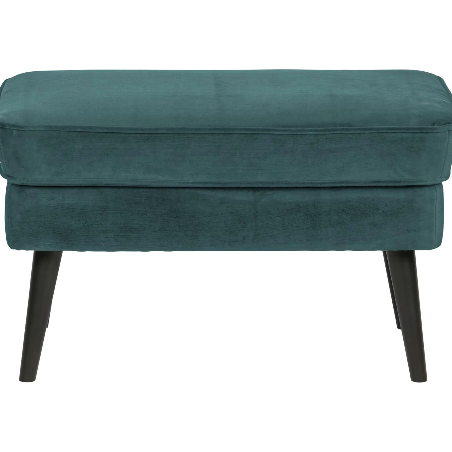 WOOOD Rocco hocker velvet Groenblauw