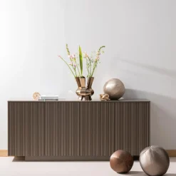 Outlet WOOOD Rodeo bal kussen groot metallic koper bruin