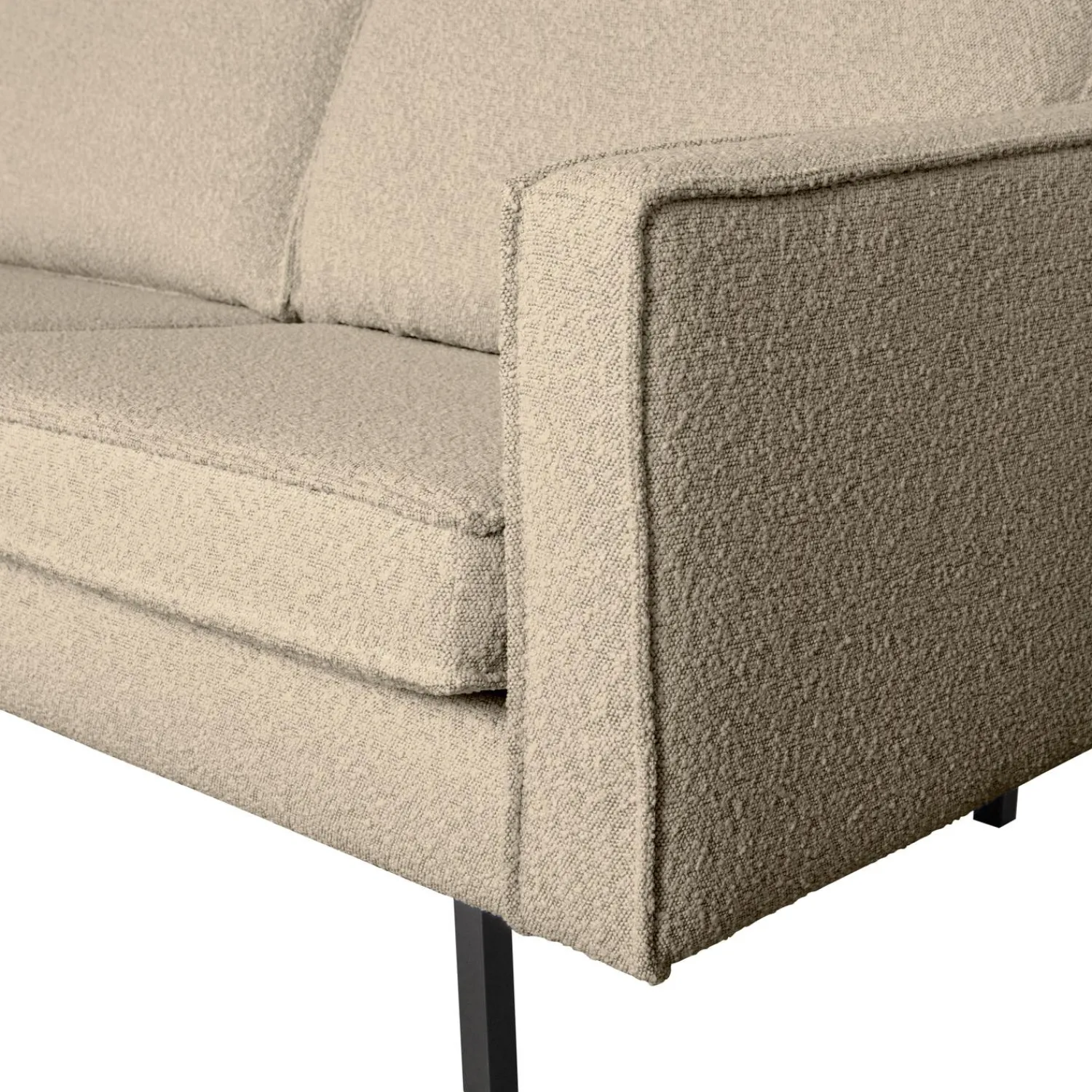 WOOOD Rodeo bank 3-zits bouclé Beige