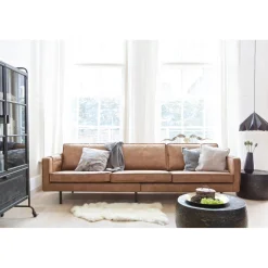 Outlet WOOOD Rodeo bank 3-zits ecoleer Cognac