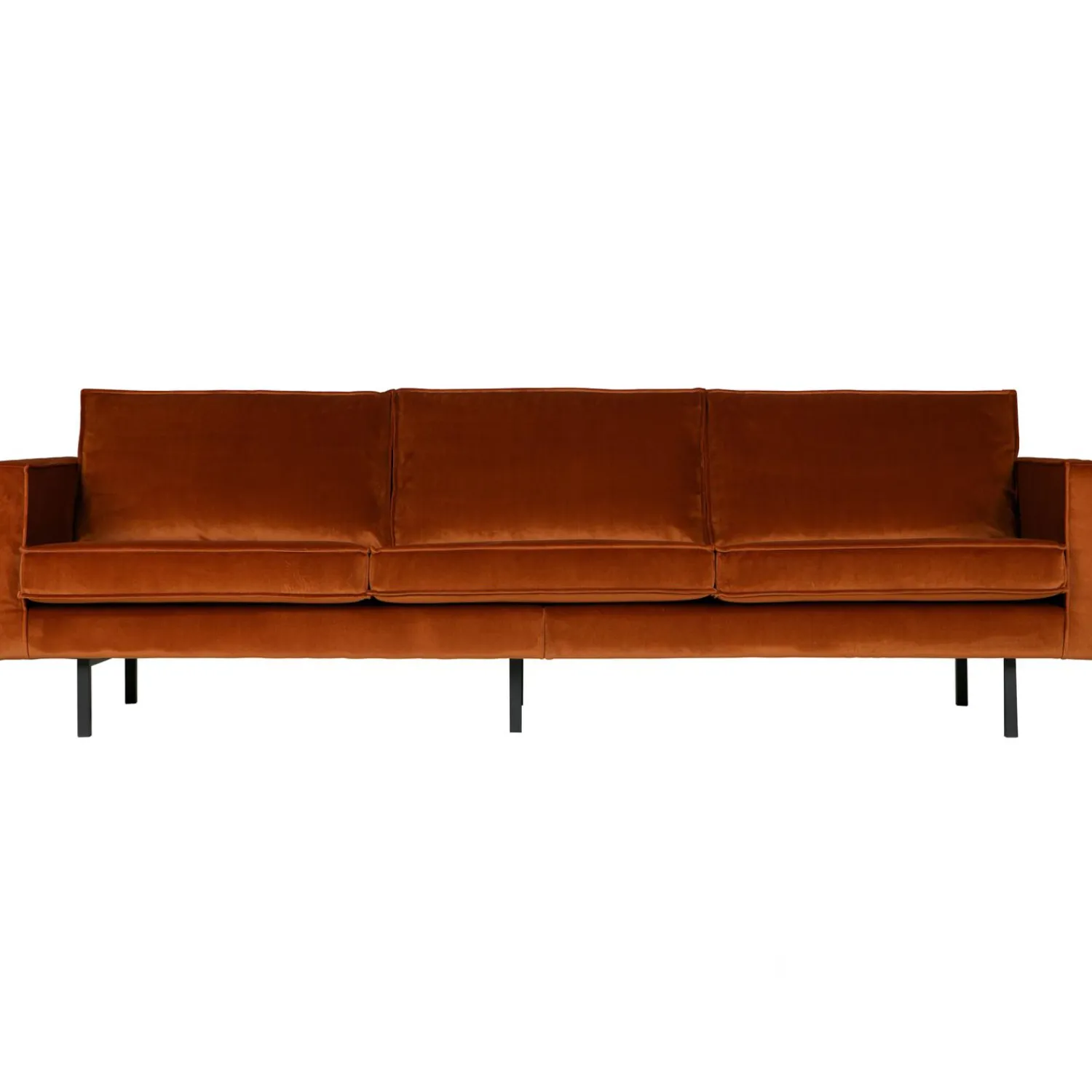 Best WOOOD Rodeo bank 3-zits velvet Roest