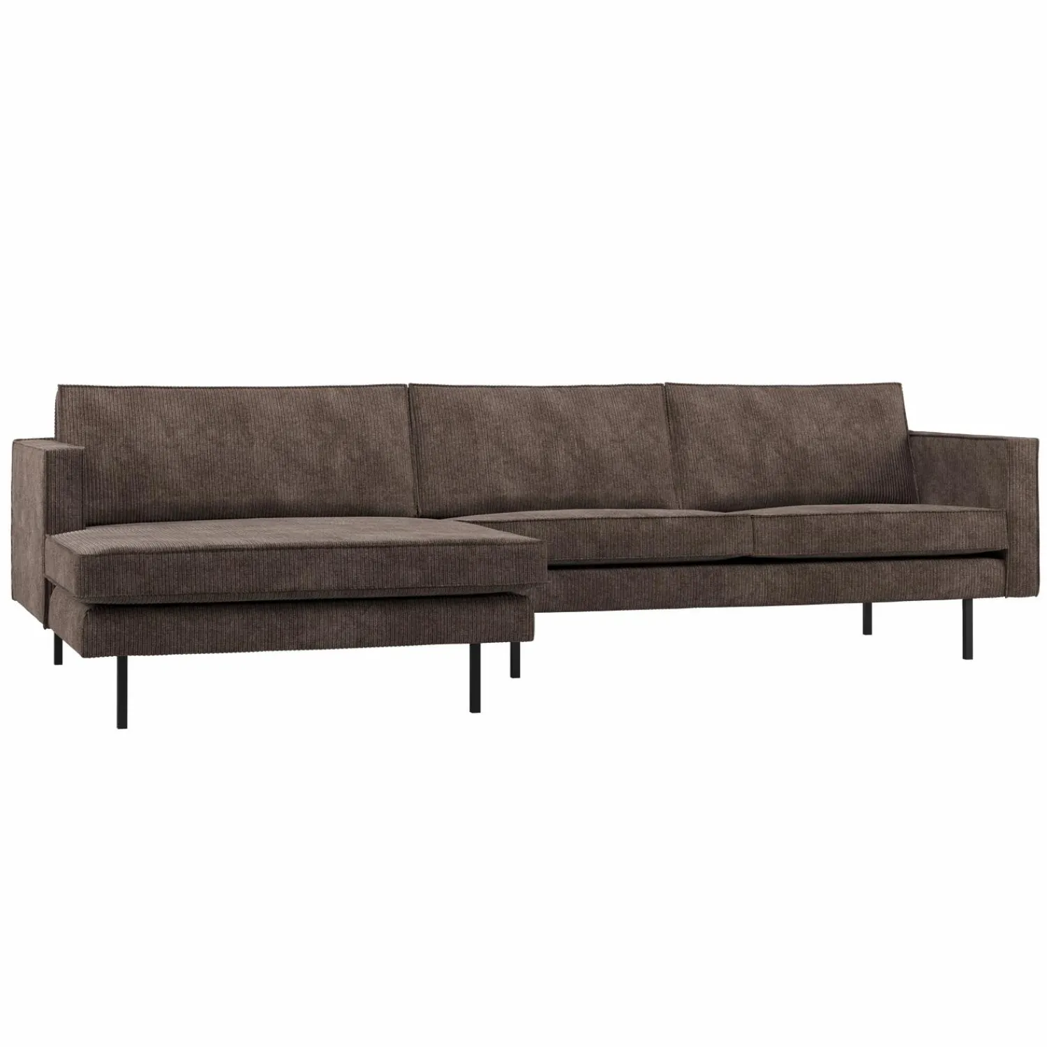 Discount WOOOD Rodeo chaise longue bank links ribstof Bruin