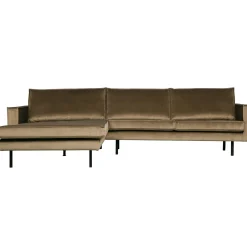 Sale WOOOD Rodeo chaise longue links velvet Taupe