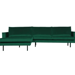 Discount WOOOD Rodeo chaise longue links velvet Bosgroen