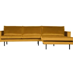 Outlet WOOOD Rodeo chaise longue rechts velvet Oker