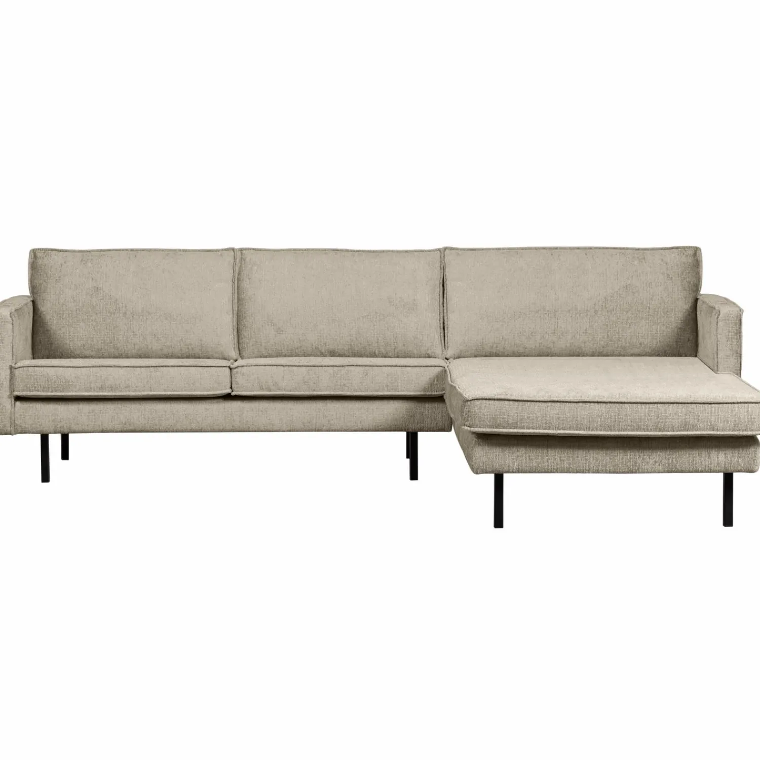 Discount WOOOD Rodeo chaise longue rechts structure velvet Wheatfield