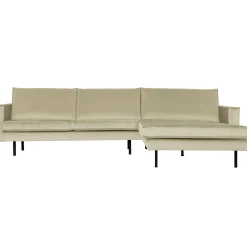 Clearance WOOOD Rodeo chaise longue rechts velvet Pistache