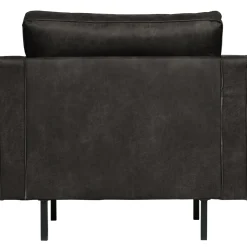 Online WOOOD Rodeo classic fauteuil ecoleer Zwart
