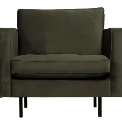 New WOOOD Rodeo classic fauteuil velvet Donkergroen