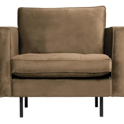 Sale WOOOD Rodeo classic fauteuil velvet Taupe