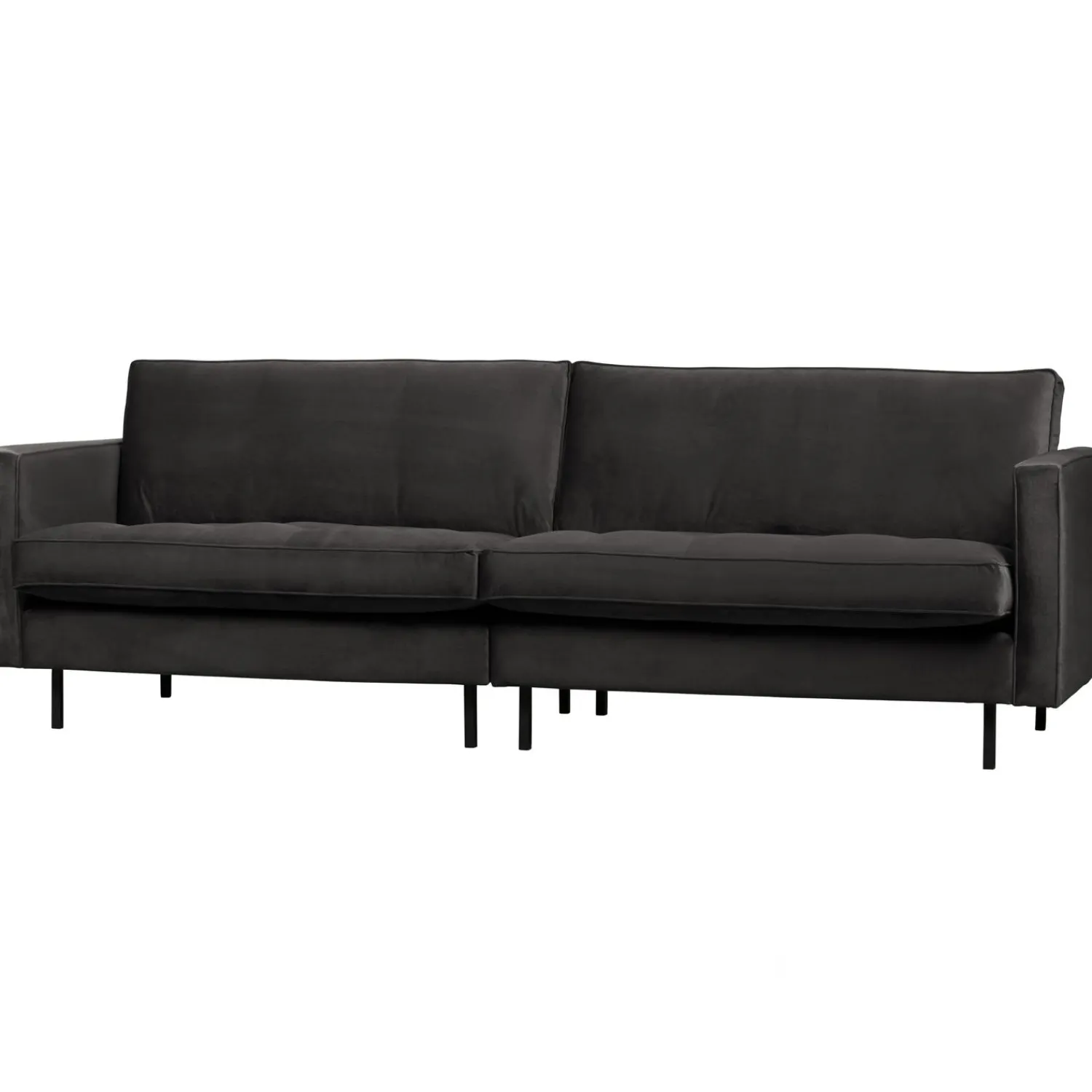 Hot WOOOD Rodeo classic 3-zits bank velvet Antraciet