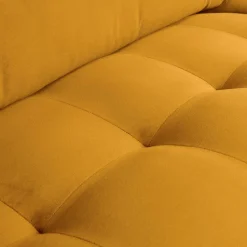 Clearance WOOOD Rodeo classic 3-zits bank velvet Oker