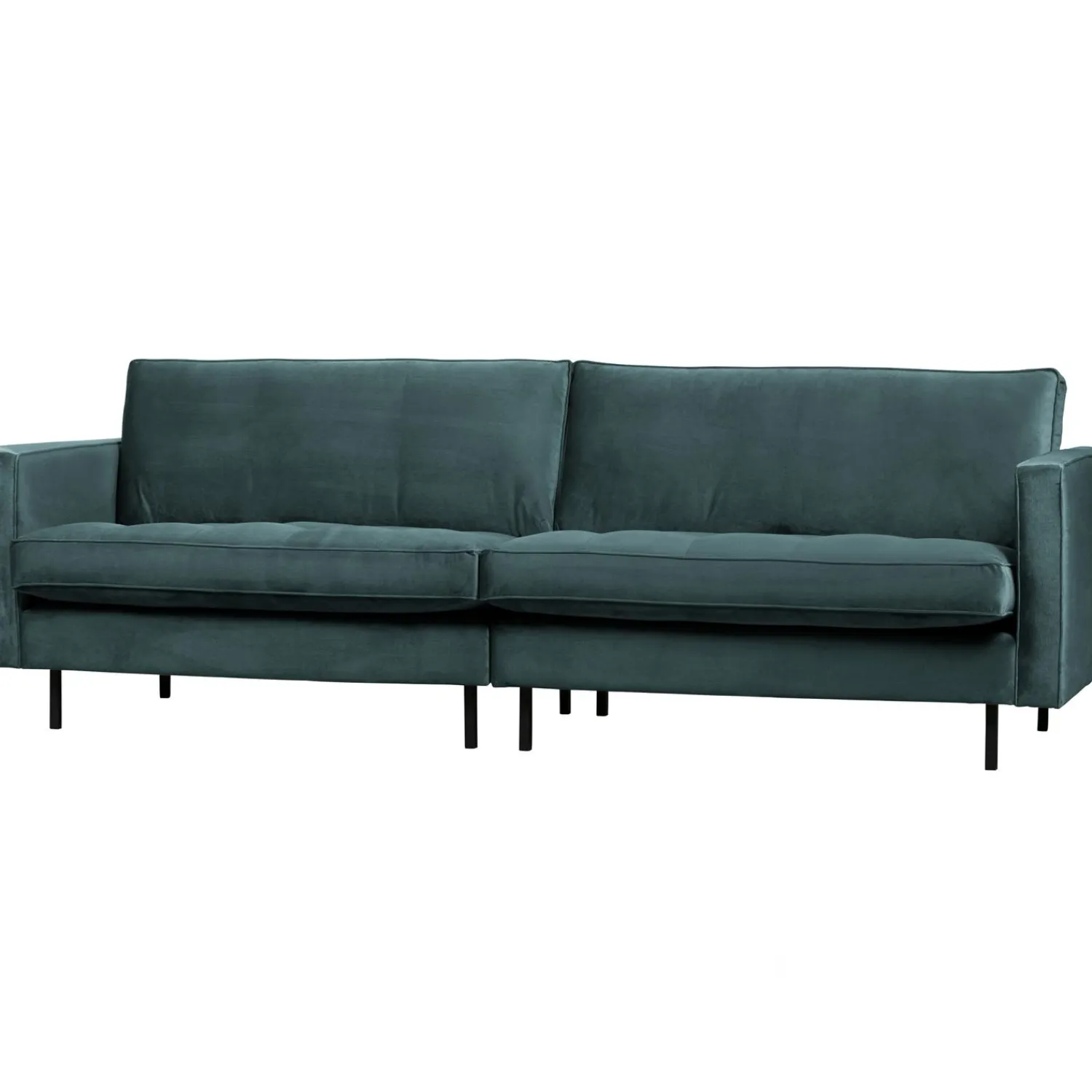 Hot WOOOD Rodeo classic 3-zits bank velvet Groenblauw