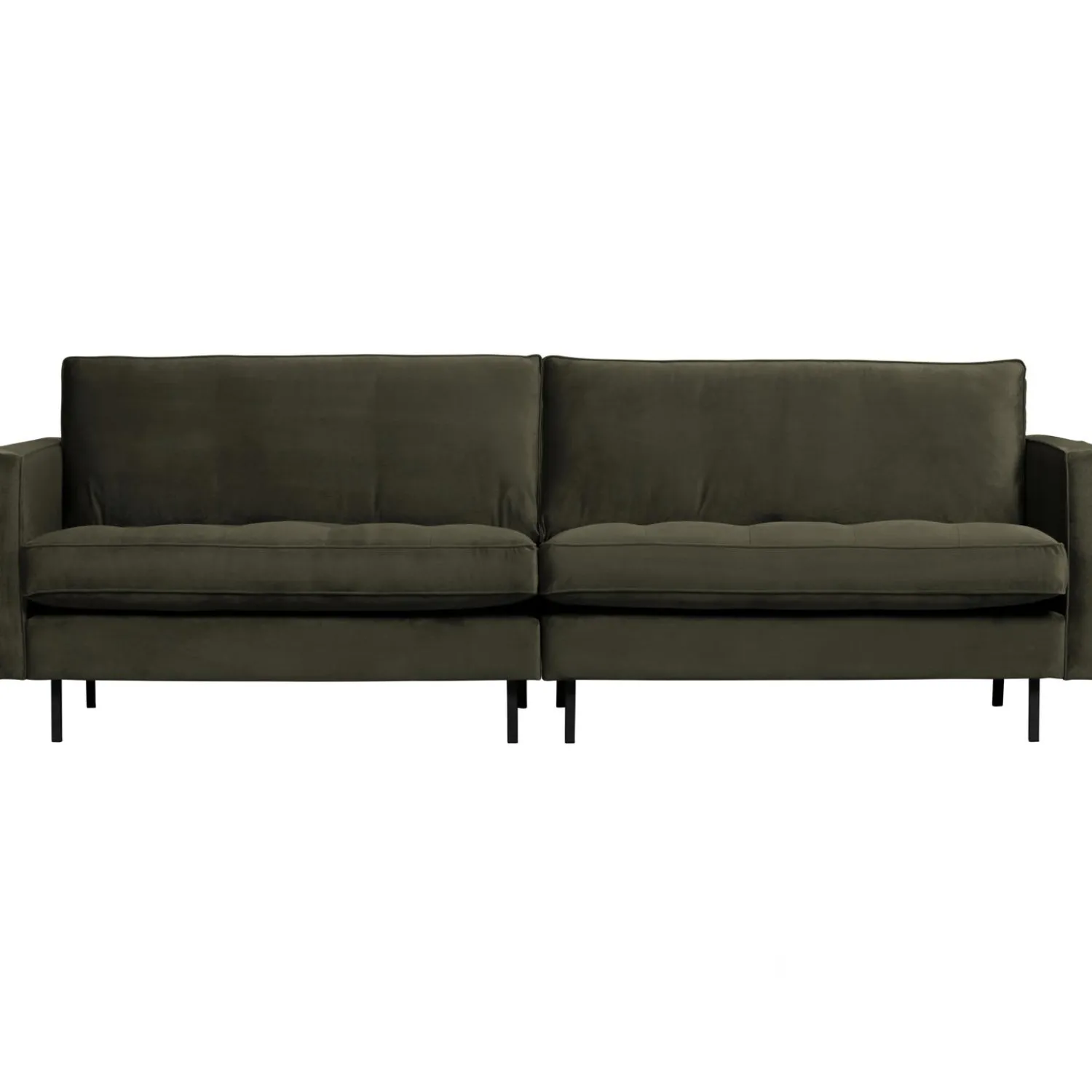 Discount WOOOD Rodeo classic 3-zits bank velvet Donkergroen