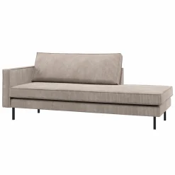 Outlet WOOOD Rodeo daybed links ribstof Donkerzand